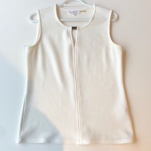 Perfect white tank top for the office